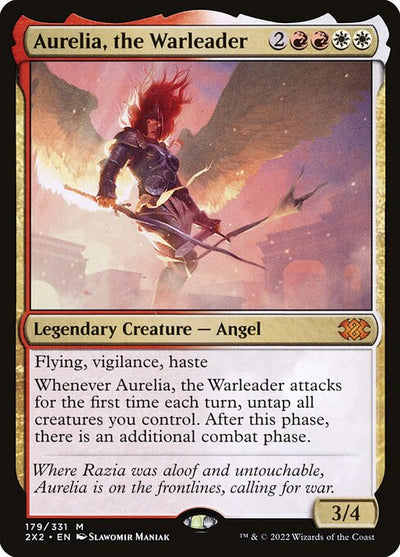 Aurelia, the Warleader 179 Double Masters 2022 (2X2) [Nonfoil] NM