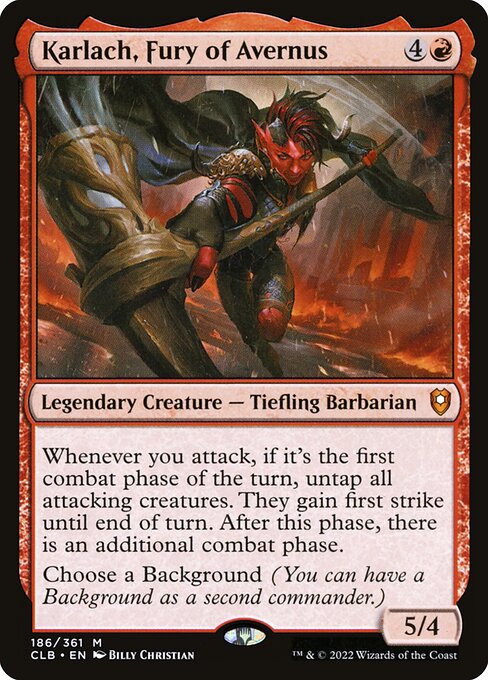 Karlach, Fury of Avernus 186 Commander Legends: Battle For Baldur's Gate (CLB) [Nonfoil] NM