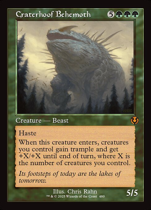 Craterhoof Behemoth 480 Innistrad Remastered (INR) [Nonfoil] NM