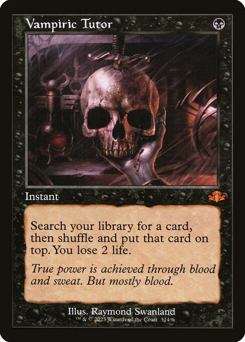 Vampiric Tutor 314 Dominaria Remastered (DMR) [Foil] NM