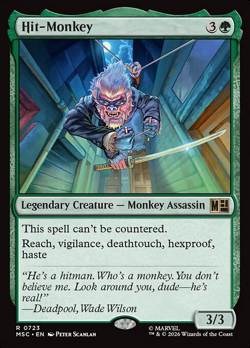 Hit-Monkey 723 Marvel Super Heroes Commander (MSC) [Foil] NM