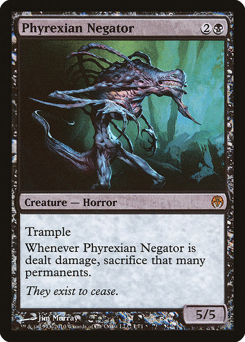Phyrexian Negator 1 Duel Decks: Phyrexia Vs. The Coalition (DDE) [Foil] LP
