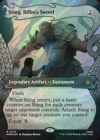 Sting, Bilbo's Sword 273 The Hobbit (HOB) [Surge Foil] NM