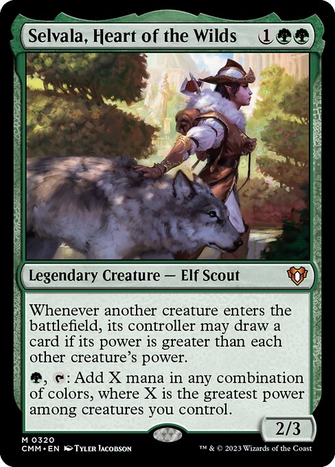 Selvala, Heart of the Wilds 320 Commander Masters (CMM) [Foil] NM