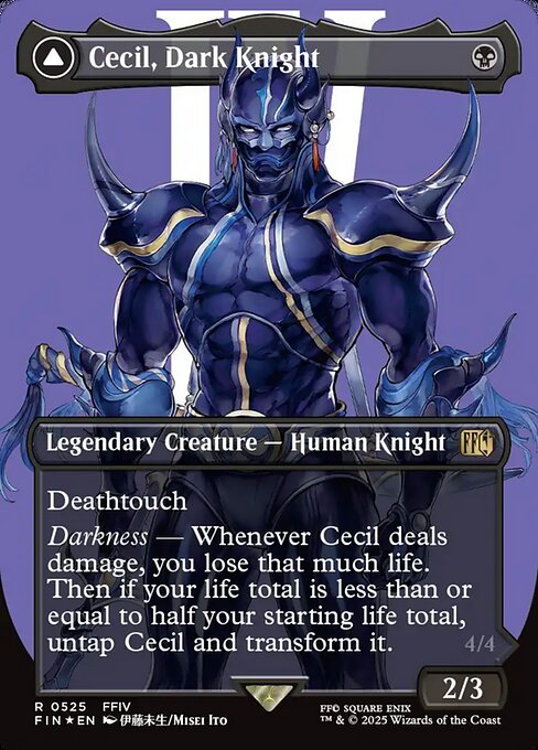 Cecil, Dark Knight // Cecil, Redeemed Paladin 525 Final Fantasy (FIN) [Surge Foil] NM