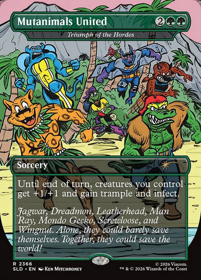 Mutanimals United (Triumph of the Hordes) 2366 Secret Lair Drop (SLD) [Foil] NM