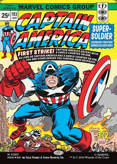 Captain America, Super-Soldier 387 Marvel Super Heroes (MSH) [Foil] NM