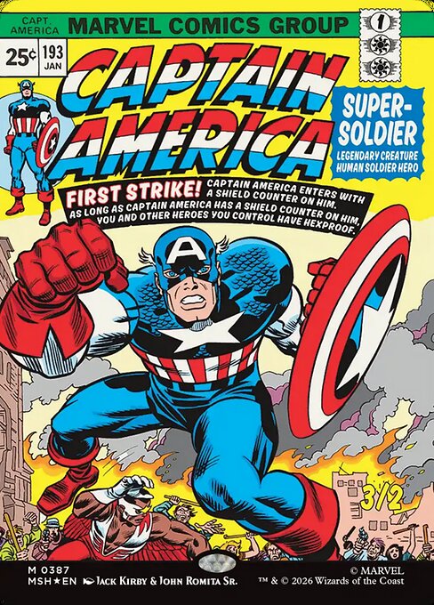 Captain America, Super-Soldier 387 Marvel Super Heroes (MSH) [Foil] NM