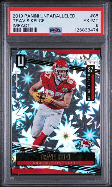 Travis Kelce [Impact] #85 - 2019 Panini Unparalleled Football EX