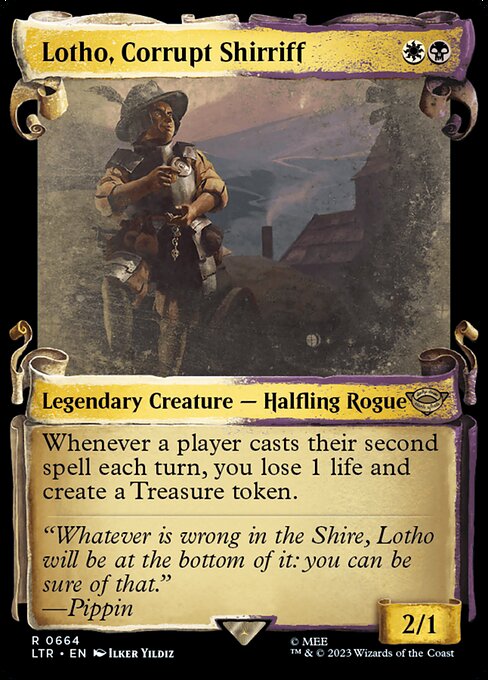 Lotho, Corrupt Shirriff 664 The Lord Of The Rings: Tales Of Middle-Earth (LTR) [Silver Foil] NM