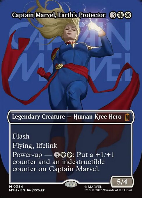 Captain Marvel, Earth's Protector 354 Marvel Super Heroes (MSH) [Foil] NM