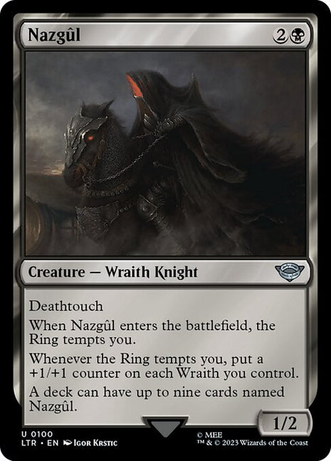 Nazgûl 100 The Lord Of The Rings: Tales Of Middle-Earth (LTR) [Nonfoil] NM