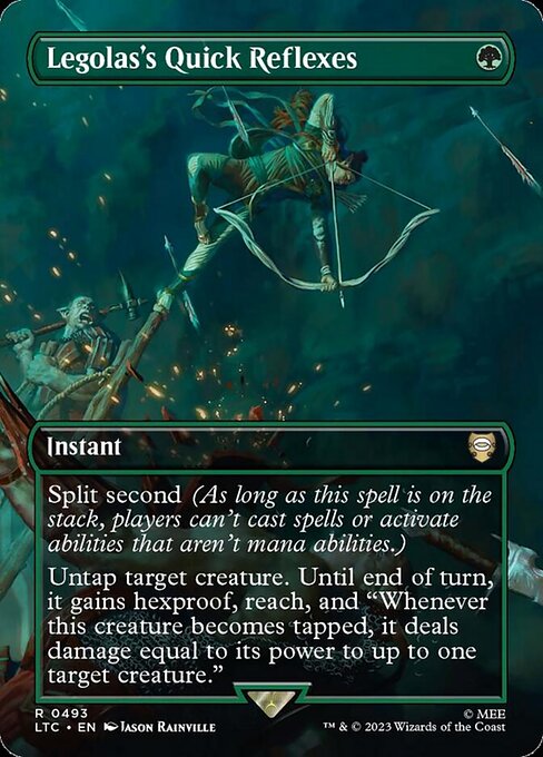 Legolas's Quick Reflexes 493 The Lord Of The Rings: Tales Of Middle-Earth Commander (LTC) [Nonfoil] NM