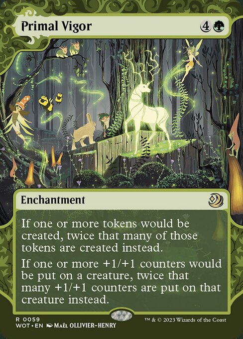Primal Vigor 59 Wilds Of Eldraine: Enchanting Tales (WOT) [Nonfoil] NM