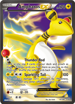 Ampharos EX 87/98 - Ancient Origins (AOR) NM