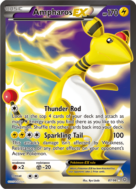 Ampharos EX 87/98 - Ancient Origins (AOR) NM