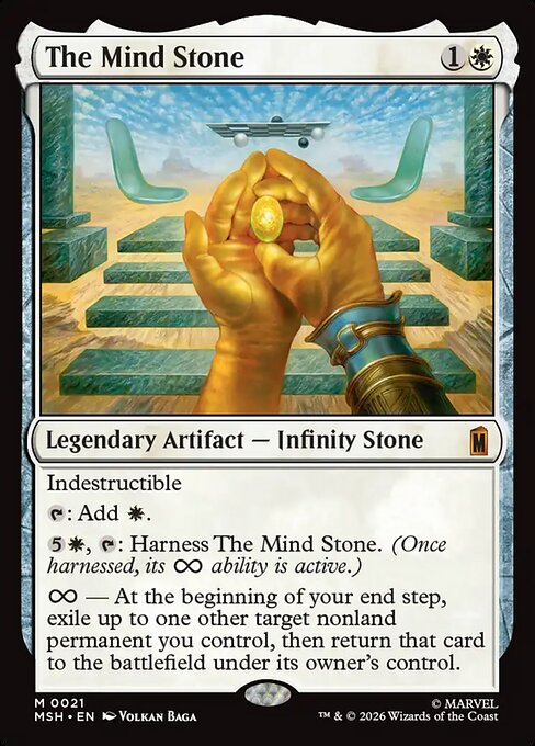 The Mind Stone 21 Marvel Super Heroes (MSH) [Nonfoil] NM