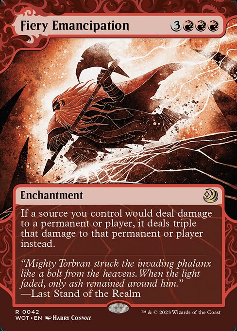 Fiery Emancipation 42 Wilds Of Eldraine: Enchanting Tales (WOT) [Nonfoil] NM