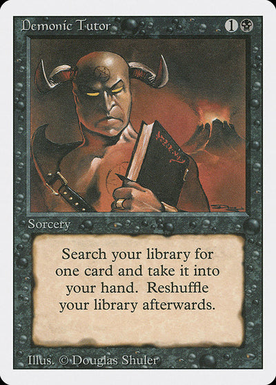 Demonic Tutor 105 Revised (3ED) [Nonfoil] LP