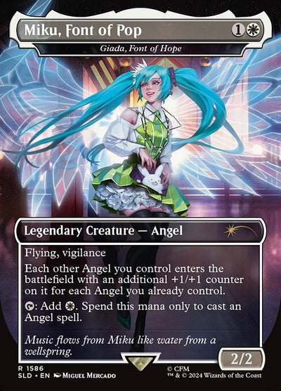 Miku, Font of Pop (Giada, Font of Hope) 1586 Secret Lair Drop (SLD) [Foil] NM