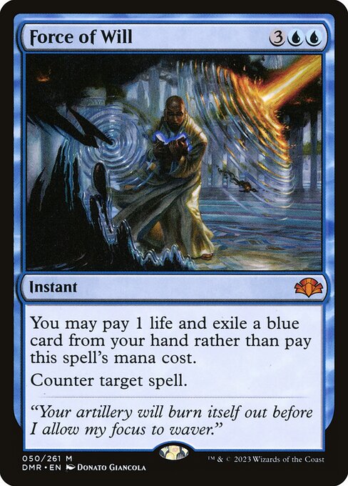 Force of Will 50 Dominaria Remastered (DMR) [Nonfoil] NM