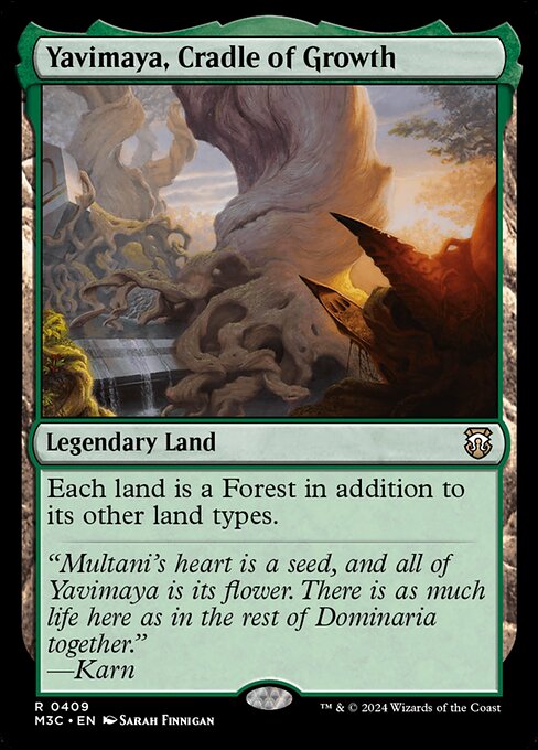 Yavimaya, Cradle of Growth 409 Modern Horizons 3 Commander (M3C) [Nonfoil] NM