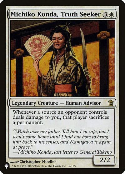 Michiko Konda, Truth Seeker 19 The List (PLST) [Nonfoil] NM