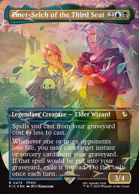 Emet-Selch of the Third Seat 473 Final Fantasy Commander (FIC) [Chocobo Track Foil] NM
