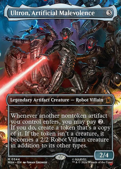 Ultron, Artificial Malevolence 344 Marvel Super Heroes (MSH) [Nonfoil] NM