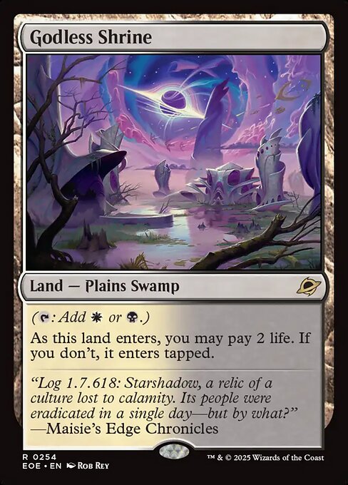 Godless Shrine 254 Edge Of Eternities (EOE) [Nonfoil] NM