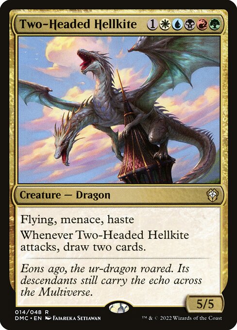 Two-Headed Hellkite 14 Dominaria United Commander (DMC) [Nonfoil] NM