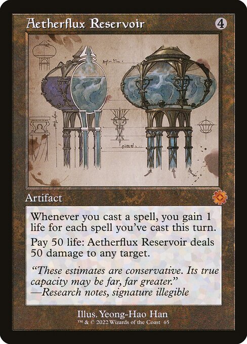 Aetherflux Reservoir 65 The Brothers' War Retro Artifacts (BRR) [Foil] NM