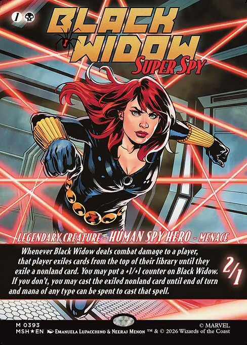 Black Widow, Super Spy 393 Marvel Super Heroes (MSH) [Foil] NM