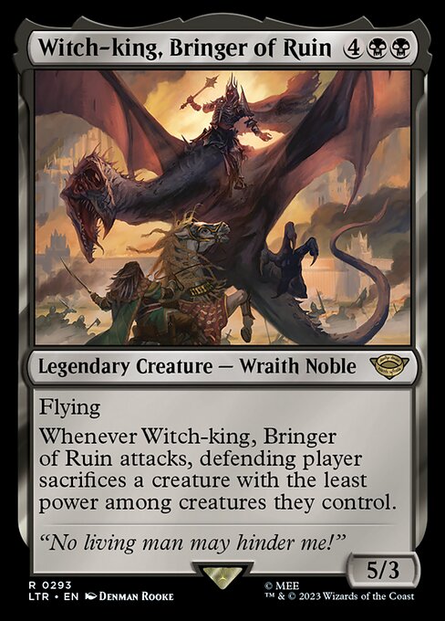 Witch-king, Bringer of Ruin 293 The Lord Of The Rings: Tales Of Middle-Earth (LTR) [Nonfoil] NM