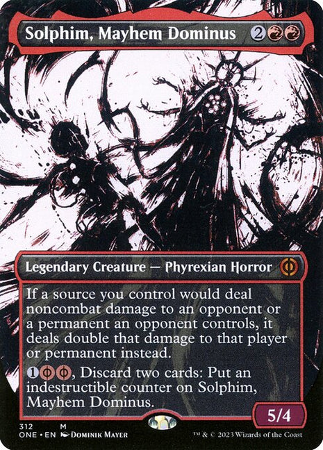 Solphim, Mayhem Dominus 312 Phyrexia: All Will Be One (ONE) [Nonfoil] NM