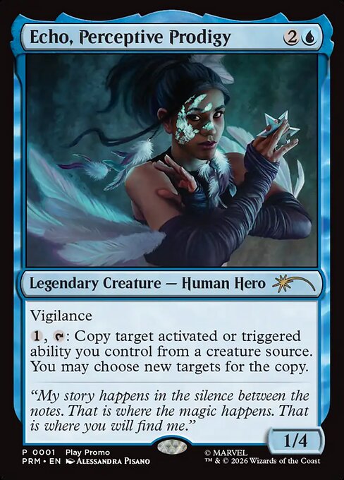 Echo, Perceptive Prodigy 11 Wizards Play Network 2026 (PW26) [Foil] NM