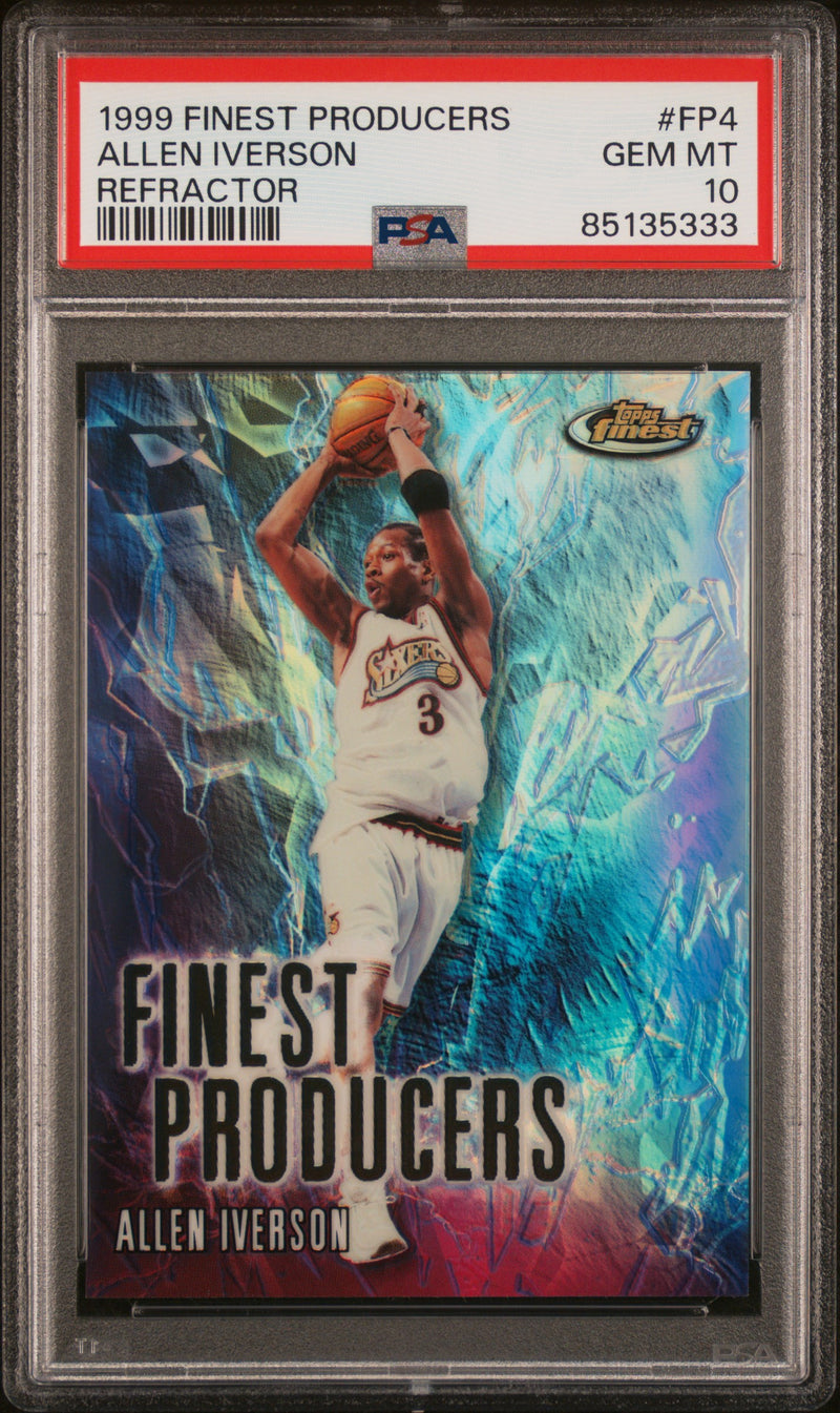 Allen Iverson Finest Producers Refractor PSA 10 1999-2000 Topps Finest