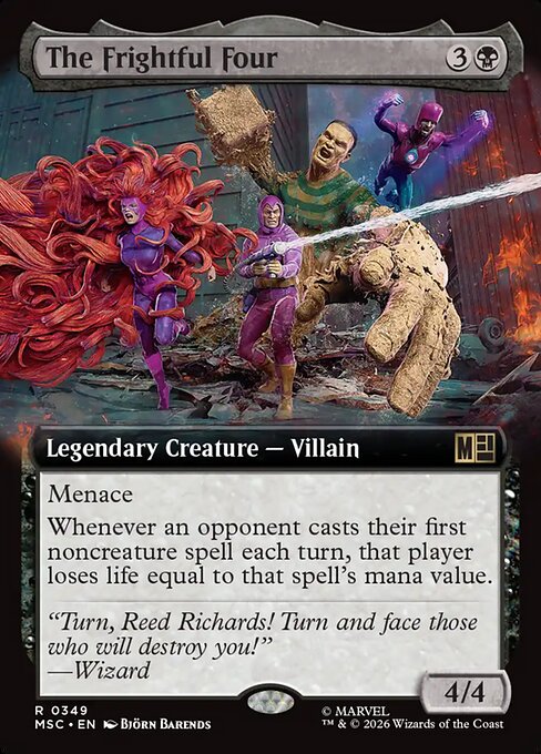The Frightful Four 349 Marvel Super Heroes Commander (MSC) [Nonfoil] NM