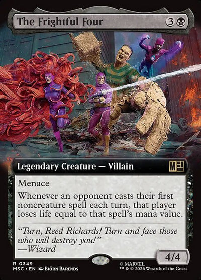 The Frightful Four 349 Marvel Super Heroes Commander (MSC) [Nonfoil] NM