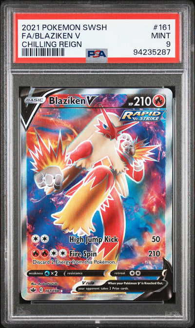 Blaziken V 161/198 - Chilling Reign (CRE) PSA 9