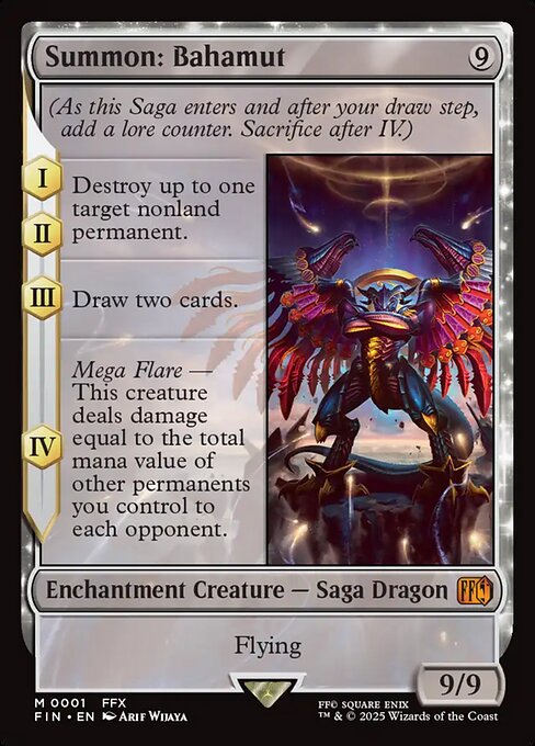 Summon: Bahamut 1 Final Fantasy (FIN) [Nonfoil] NM