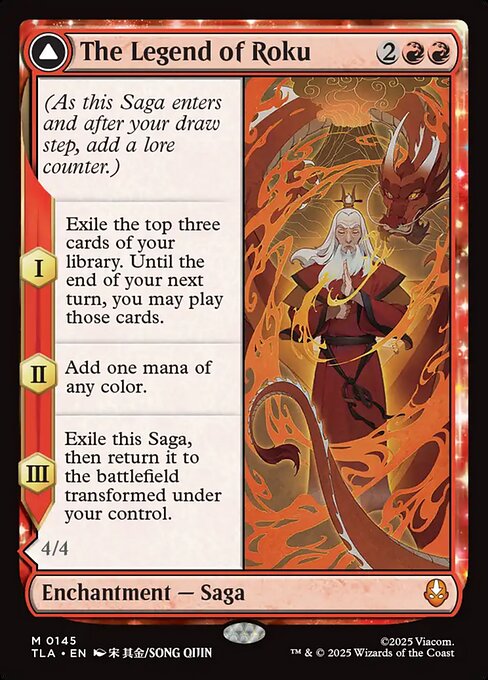 The Legend of Roku // Avatar Roku 145 Avatar: The Last Airbender (TLA) [Foil] NM
