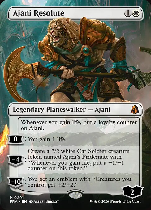 Ajani Resolute 291 Reality Fracture (FRA) [Foil] NM