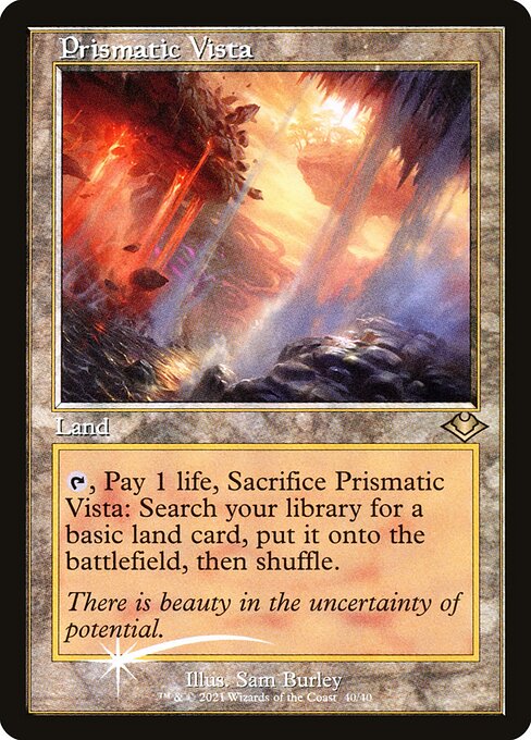Prismatic Vista 40 Modern Horizons 1 Timeshifts (H1R) [Foil Etched] NM
