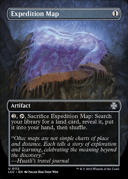 Expedition Map 112 The Lost Caverns Of Ixalan Commander (LCC) [Foil] NM