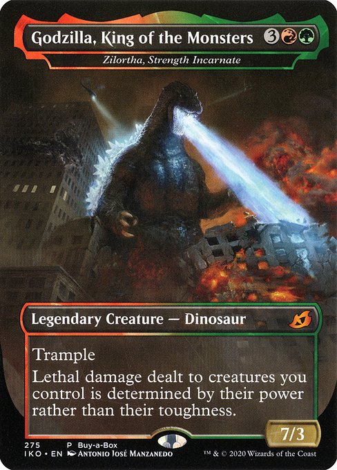Godzilla, King of the Monsters (Zilortha, Strength Incarnate) 275 Ikoria: Lair Of Behemoths (IKO) [Nonfoil] NM