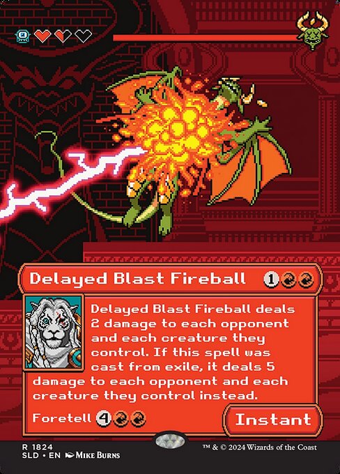 Delayed Blast Fireball 1824 Secret Lair Drop (SLD) [Rainbow Foil] NM