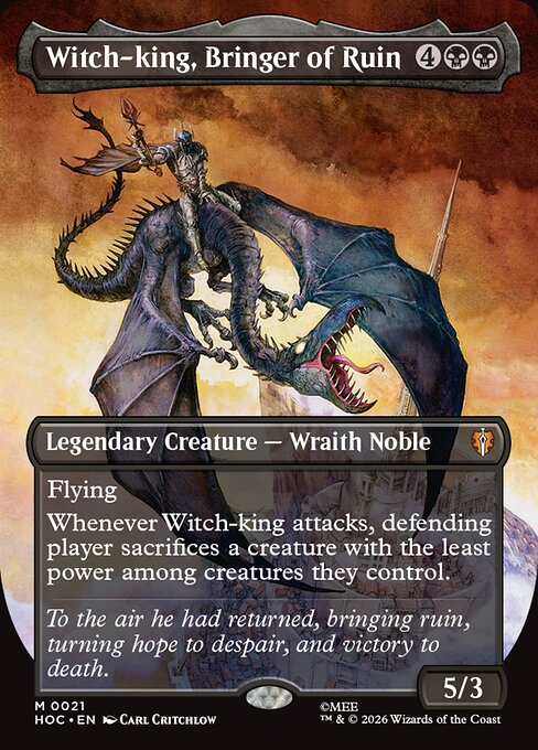 Witch-king, Bringer of Ruin 21 The Hobbit Eternal (HOC) [Nonfoil] NM