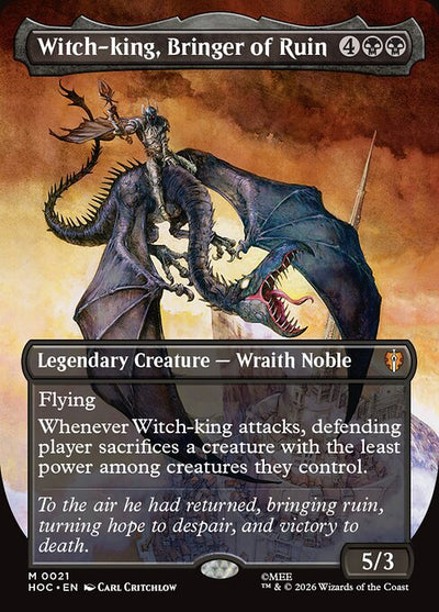 Witch-king, Bringer of Ruin 21 The Hobbit Eternal (HOC) [Nonfoil] NM