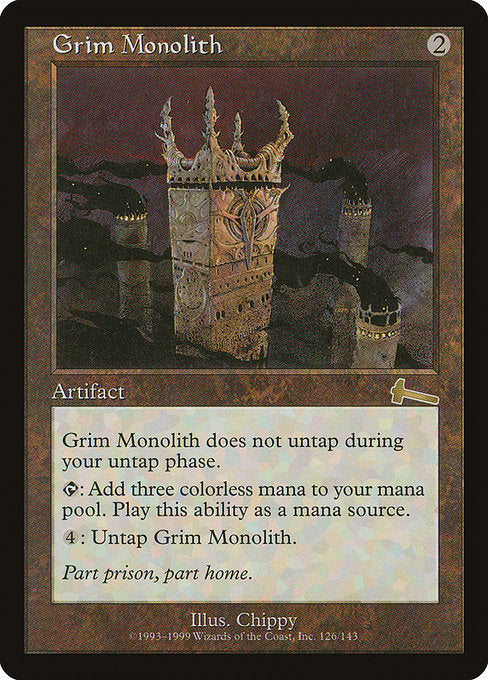 Grim Monolith 126 Urza's Legacy (ULG) [Nonfoil] MP